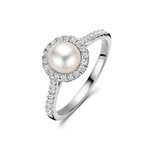 Spirit Icons ring - Malibu pearl i sølv