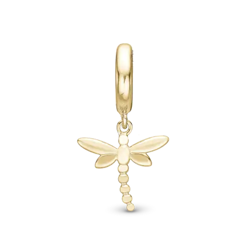 Christina Jewelry - Dragonfly Charm, Forgyldt