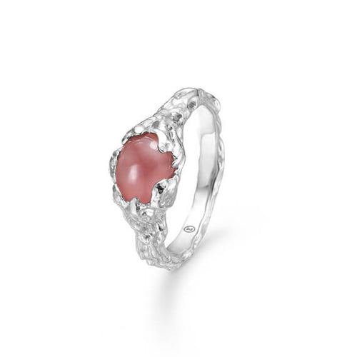 Studio Z Magma ring med rosa zirkonia i sølv - 7147832