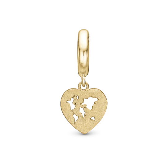 Christina Jewelry Charms Heart World, forgyldt