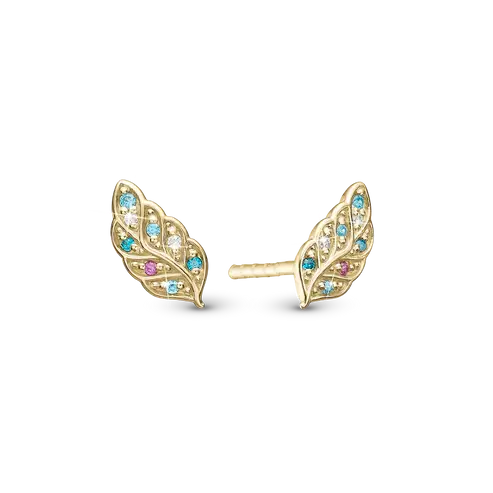 Christina Jewelry - Peacock øreringe i forgyldt 671-G112