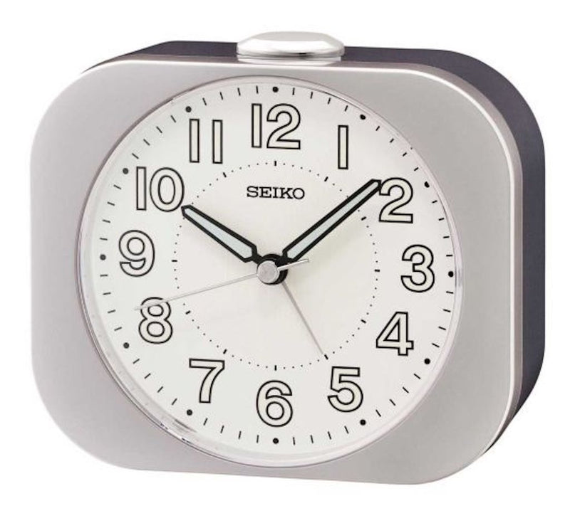 Seiko vækkeur, sølv - QHE206S