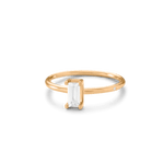 Ro Copenhagen - Nord White ring turned i 18kt Rødguld