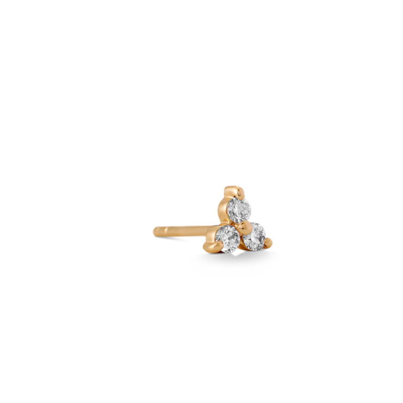 Ro Copenhagen - Fryd Diamant ørestik S i 18kt Rødguld