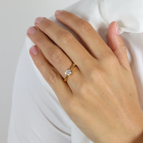 MARY Prinsesse ring 14kt 0.40 ct Lab-grown Diamant