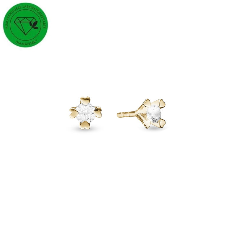 MARY Ørestik 14 kt 2 x 0.25 Ct Lab-grown Diamant