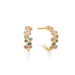Mads Z LUXURY RAINBOW PETITE øreringe i 14 kt. guld