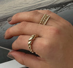 Mads Z POETRY PANZER ring i 14 kt. guld