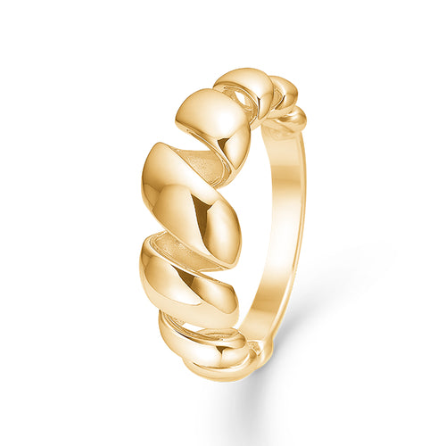 Mads Z SWIRL ring i 14 kt. guld