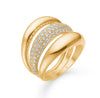 Mads Z HALF MOON ring i 14 kt. guld m. 0,80 ct.