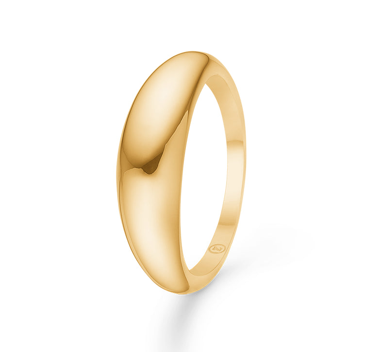 Mads Z HALF MOON ring i 14 kt. guld