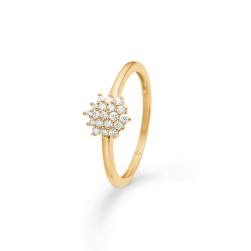 Mads Z LUMIERÉ ring i 14 kt. guld m. diamanter