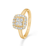 Mads Z MARGARET ring i 14 kt. guld m. diamanter
