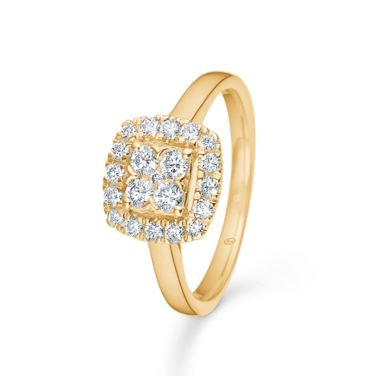 Mads Z MARGARET ring i 14 kt. guld m. diamanter