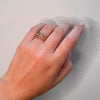 Guld ring DIAMOND NEST i 14 kt. m. brillanter