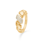 Mads Z SWIRL ring i 14 kt. guld m. 0,32 ct.