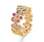 Mads Z LUXURY RAINBOW ring i 14 kt. guld m. ægte sten