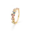 Mads Z LUXURY RAINBOW PETITE ring i 14 kt. guld