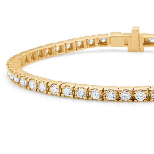 TENNIS armbånd i 14 kt. guld m. 2,50 ct. brillanter