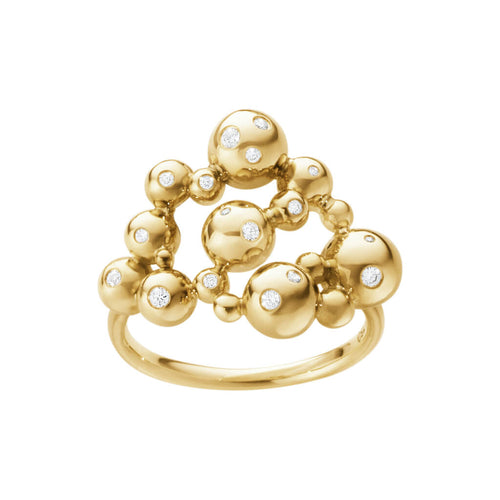 Moonlight Grapes ring i 18 kt. guld m. diamanter