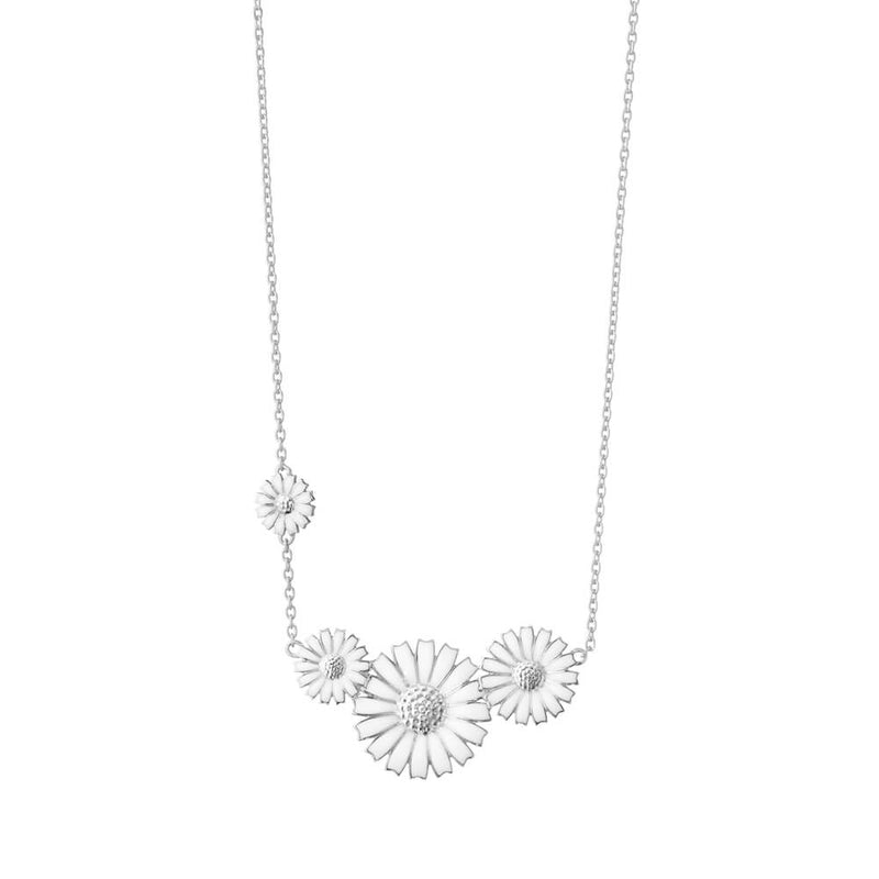 Georg Jensen Daisy halskæde m. 4 blomster - 20001533