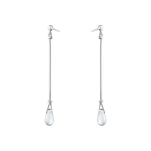 Georg Jensen - Vivianna Torun øreringe m. bjergkrystal