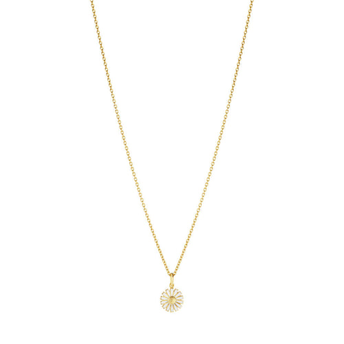 Georg Jensen Daisy halskæde i forgyldt - 11 mm