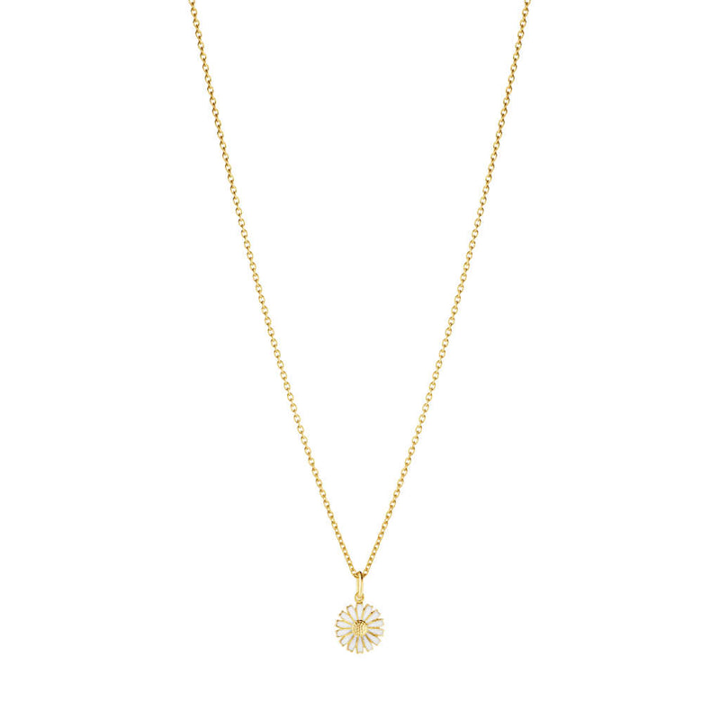 Georg Jensen Daisy halskæde i forgyldt - 11 mm