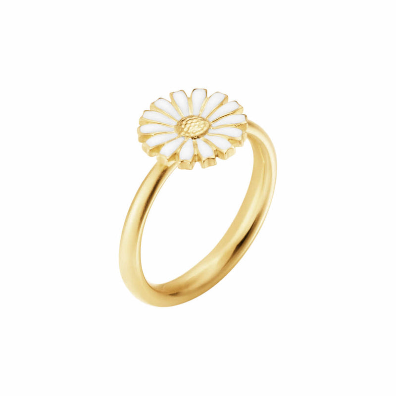 Georg Jensen Daisy ring i forgyldt - 11 mm