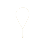 Offspring Lariat halskæde i 18kt guld