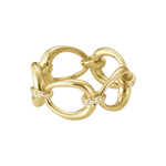 Offspring ring i 18kt guld med diamanter