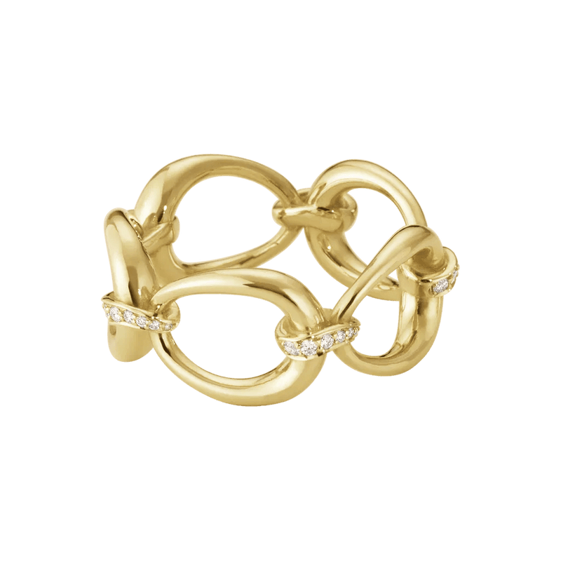 Offspring ring i 18kt guld med diamanter