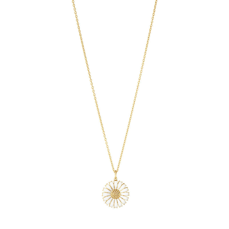 Georg Jensen Daisy halskæde i forgyldt