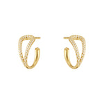 Georg Jensen Mercy Hoops i 18 kt. guld m. 0,41 ct. brill.