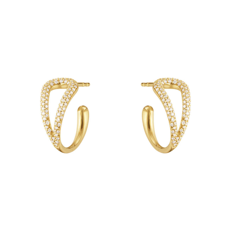 Georg Jensen Mercy Hoops i 18 kt. guld m. 0,41 ct. brill.