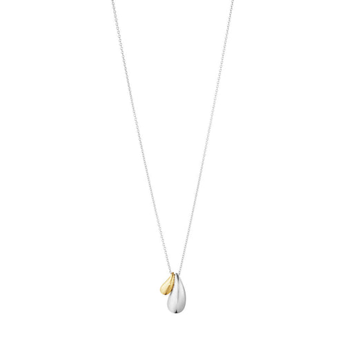 Georg Jensen Reflect halskæde i sølv & 18 kt. guld