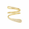 Georg Jensen Mercy Twist ring i 18 kt. guld m. 0,49 ct. brill.