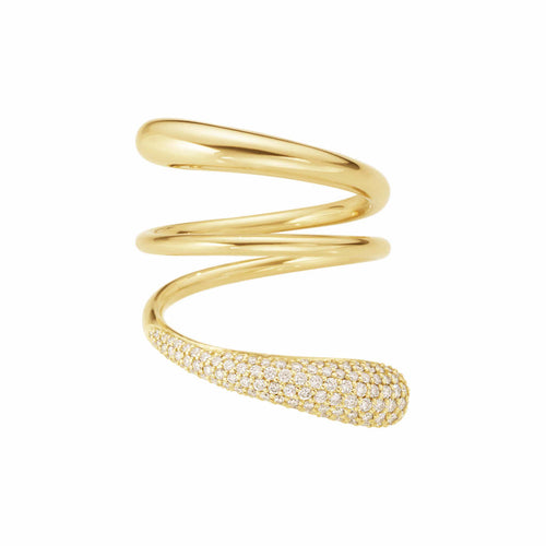 Georg Jensen Mercy Twist ring i 18 kt. guld m. 0,49 ct. brill.