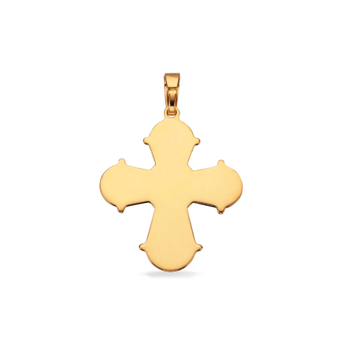 Bagside: 8 Karat Guld Vedhæng Dagmarkors m. blank bagside 21 x 19 mm