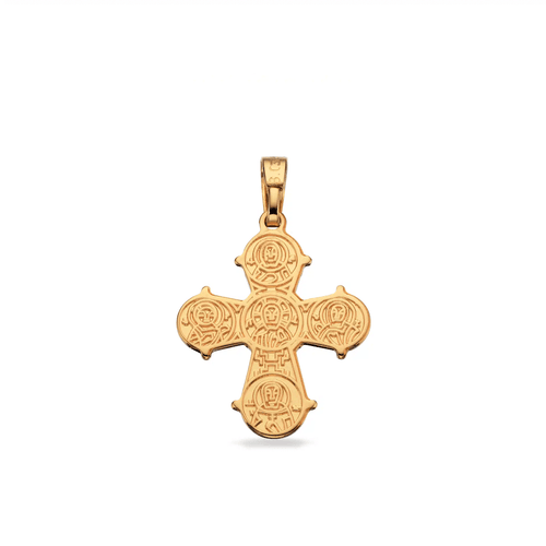 Bagside: Dagmarkors lille 17 x 16 mm. 8 kt.