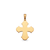 Bagside: 8 Karat Guld Dagmarkors lille m. blank bagside 17 x 16 mm