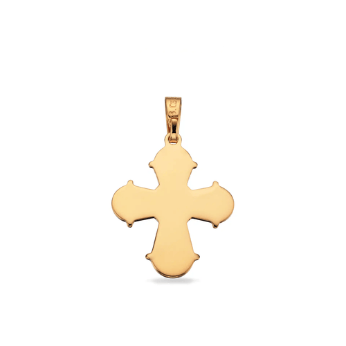 Bagside: 8 Karat Guld Dagmarkors lille m. blank bagside 17 x 16 mm
