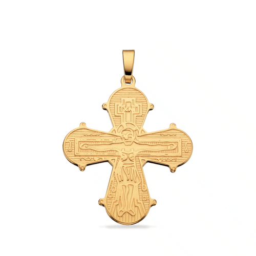 Forside: 8 Karat Guld Vedhæng Dagmarkors m/De 5 25 x 22 mm