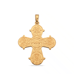 Bagside: 8 Karat Guld Vedhæng Dagmarkors m/De 5 25 x 22 mm