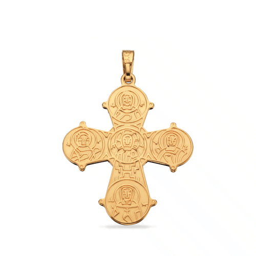Bagside: 8 Karat Guld Vedhæng Dagmarkors m/De 5 25 x 22 mm