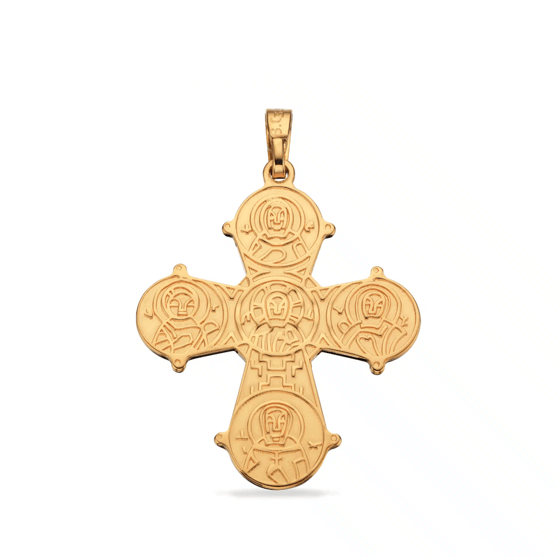 Bagside: 8 Karat Guld Vedhæng Dagmarkors m/De 5 25 x 22 mm