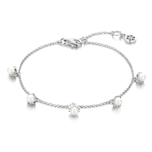 Spirit Icons armbånd - Emily pearl i sølv