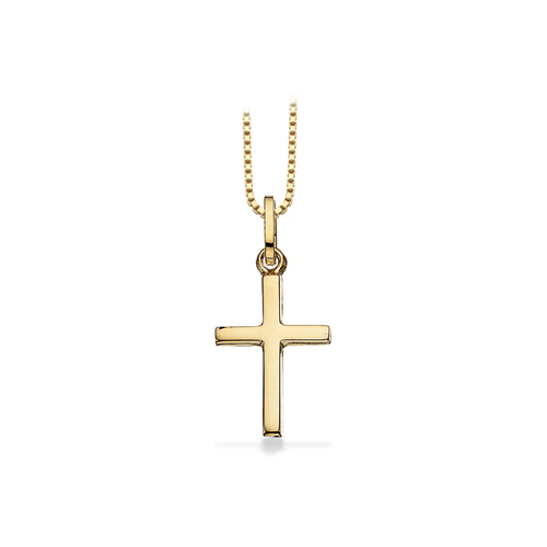 8 Karat Guld Kors Vedhæng 15 x 10 mm.