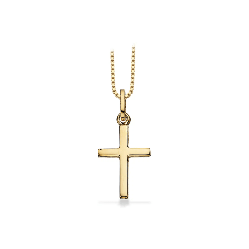 8 Karat Guld Kors Vedhæng 15 x 10 mm.