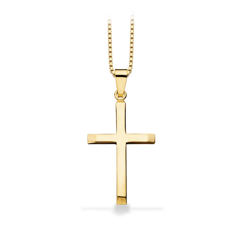 8 Karat Guld Vedhæng Kors 22 x 19 mm
